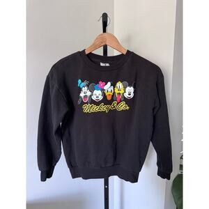 Disney Mickey & Co Character‎ Black Crewneck